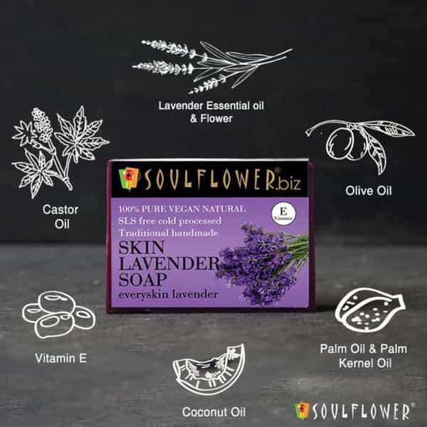 Soulflower Skin Lavender Soap 150Gm