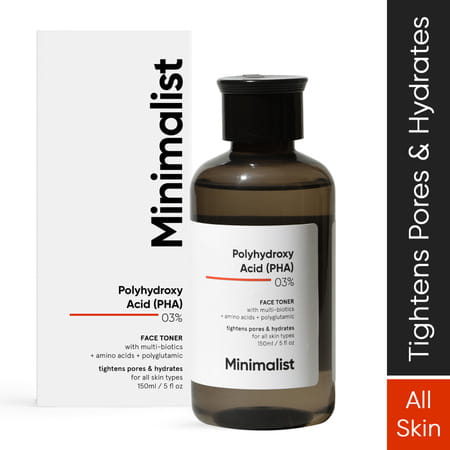 Minimalist Polyhydroxy Acid Pha 3% Alcohol Face Toner For Pore Tightening (150ml)