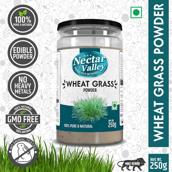 Nectar Valley Wheatgrass Leaf Powder | 100% Edible Pure & Natural | 250G