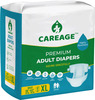 Careage Premium Adult Diaper | Unisex | Waist Size (35-63 Inches) - Xl (10 Pieces)