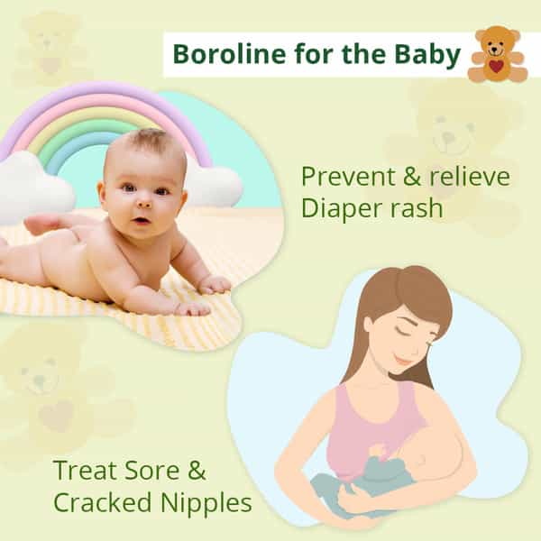 Boroline Antiseptic Ayurvedic Cream 100Gm X 4 | Repair Dry Chapped Lips & Cracked Heels
