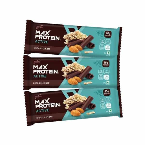 Ritebite Max Protein Active Choco Slim Nutrition Bar 67Gm (Pack Of 3)