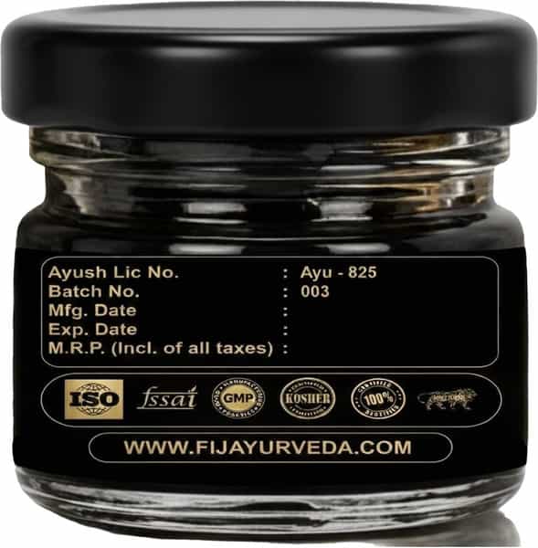 Fij Ayurveda Pure Ayurvedic Shilajit 20Gm | With Pure Kashmiri Kesar Saffron - 1Gm (Combo Pack)