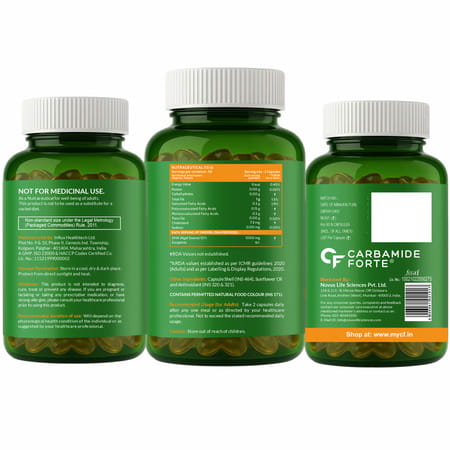 Carbamide Forte Omega 3 Vegetarian 1000mg Bottle Of 60 Tablets