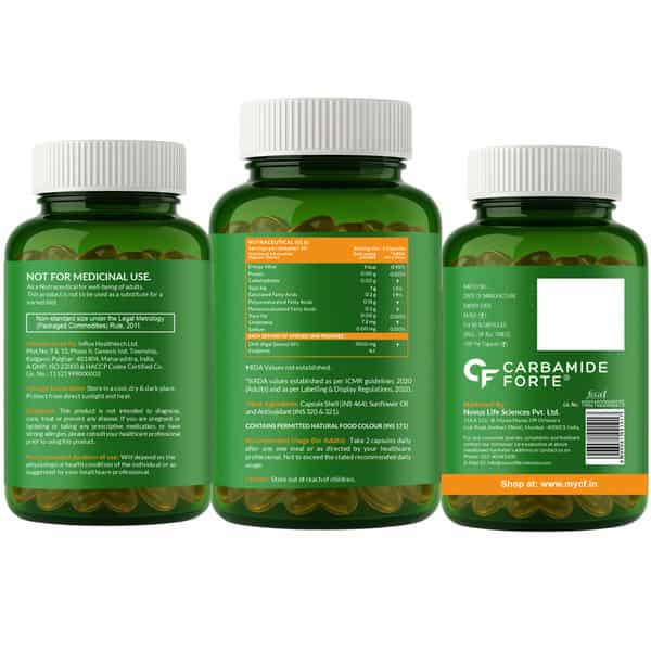 Carbamide Forte Omega 3 Vegetarian 1000Mg Bottle Of 60 Tablets