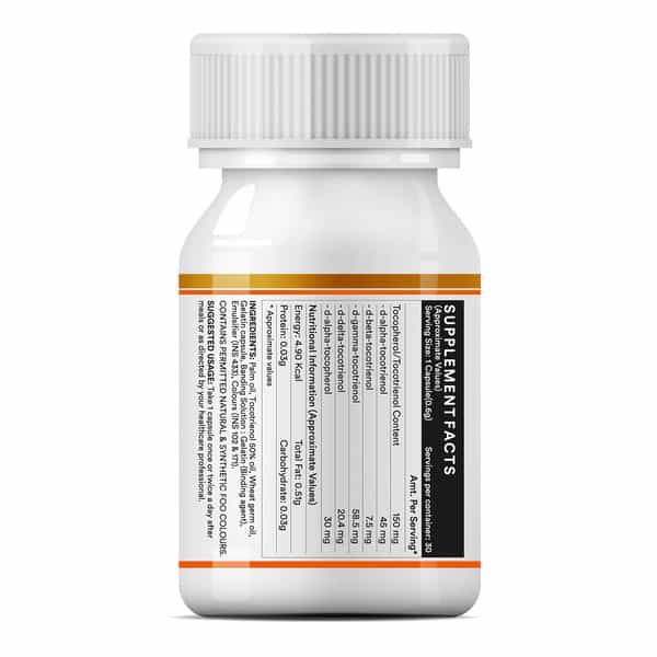 Inlife Tocotrienols & Wheat Germ Oil With Tocopehrols Vitamin E 30 Capsules