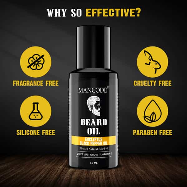 Mancode Eucalyptus And Black Pepper Beard Oil | 60Ml