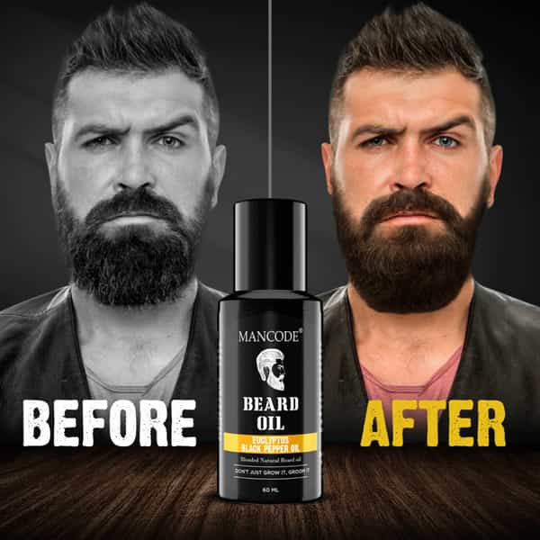 Mancode Eucalyptus And Black Pepper Beard Oil | 60Ml