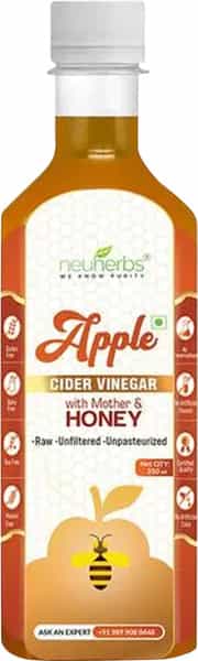 Neuherbs Apple Cider Vinegar With Mother And Honey For Weight Loss 350 Ml