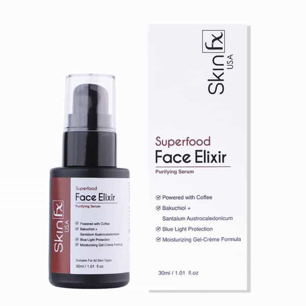 Skin Fx Superfood Face Elixir Purifying Serum Coffee 30 Ml