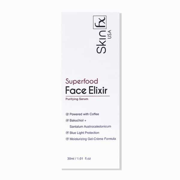 Skin Fx Superfood Face Elixir Purifying Serum Coffee 30 Ml