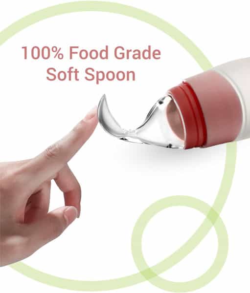 R For Rabbit First Feed Feeding Spoon Feeding Spoon - Pink