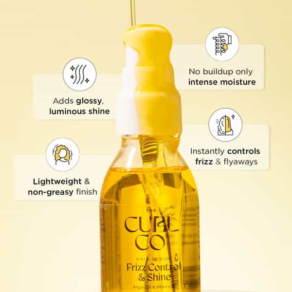 The Curl Co Hair Serum Frizz Control And Shine | 50 Ml