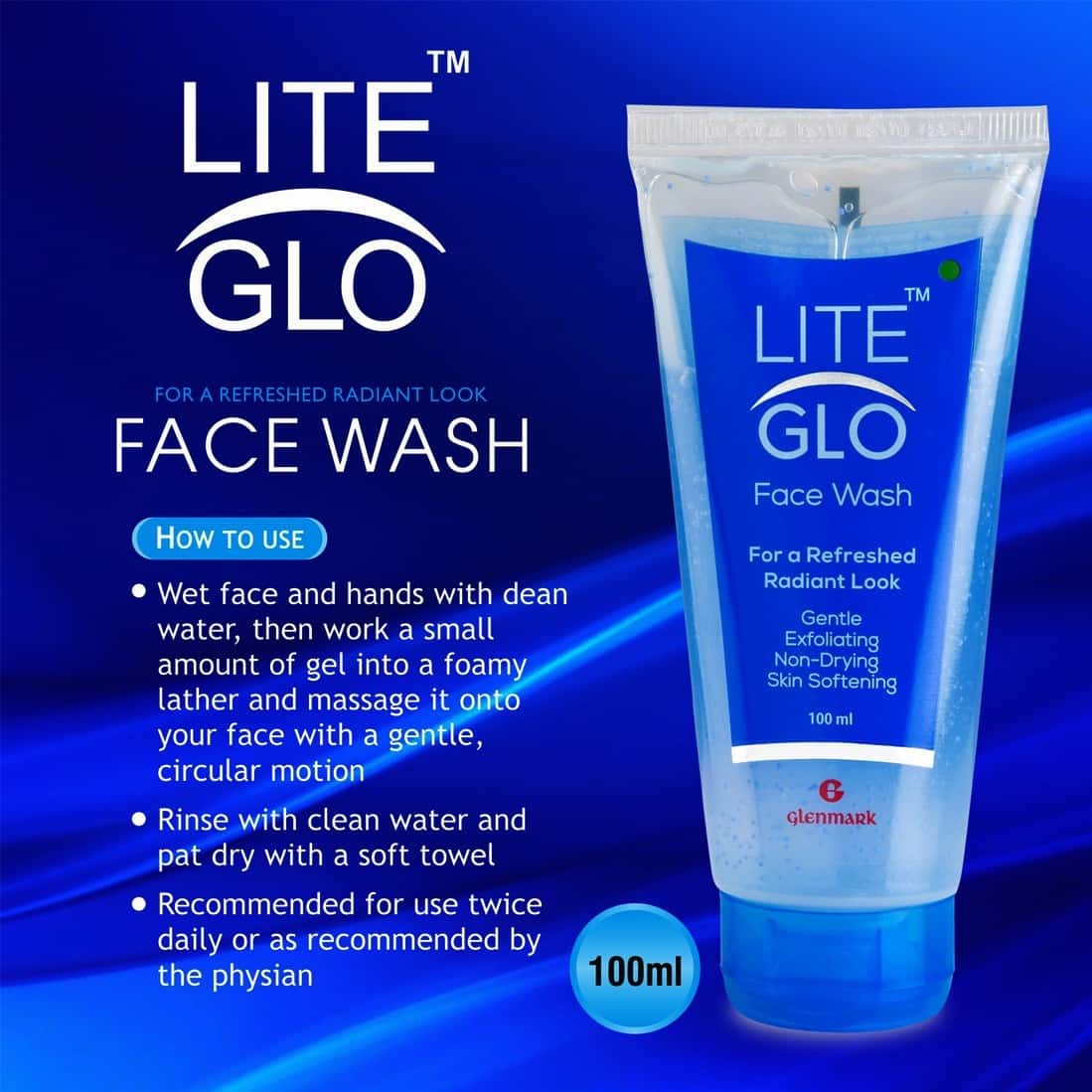 Buy LITE GLO FACE WASH TUBE OF 100 ML Online & Get Upto 60 OFF at