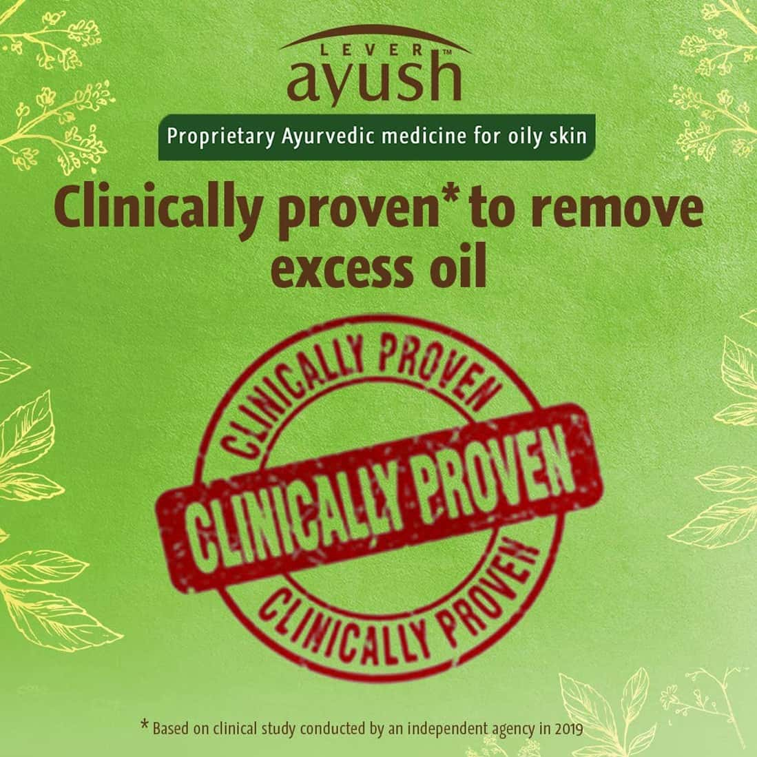 Lever Ayush Natural Ayurvedic Oil Clear Aloe Vera Face Wash - 80 G