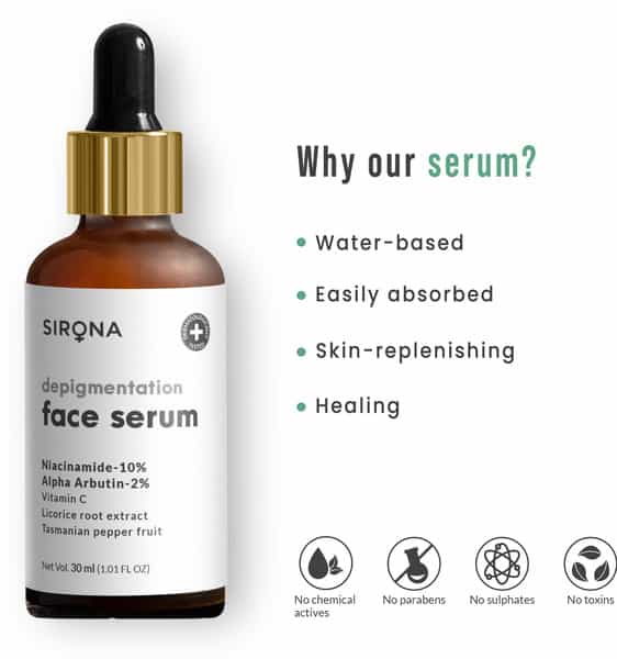Sirona Depigmentation Face Serum - 30 Ml