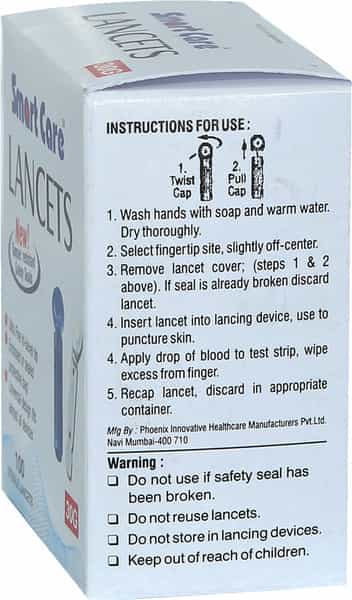 Smartcare Round Lancet Needle - 300 Pieces