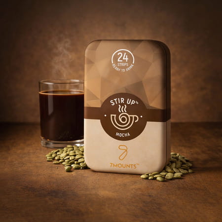7mounts Green Coffee Strips - Mocha Flavor - 24n