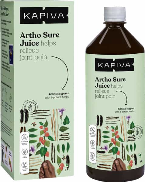 Kapiva Artho Sure Juice-1L| Joint Pain Relief|Ashwagandha - Rasna - Kutki - Guduchi And Other Herbs