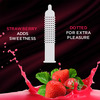 Kamasutra Strawberry Pleasure Flavoured Condoms For Men Pack Of 10