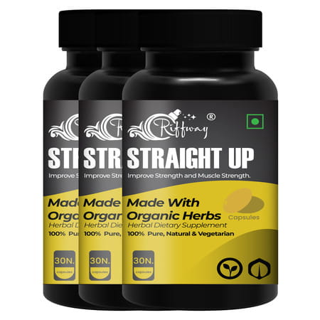 Straight Up Herbal Wellness Capsule For Men | Revitalize Vitality (90 Caps)