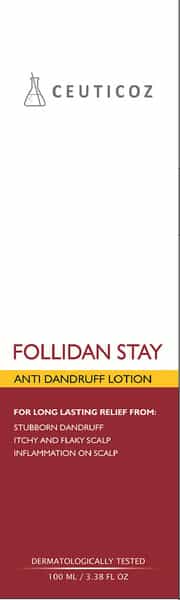 Ceuticoz Follidan Stay Anti Dandruff Lotion - 100 Ml