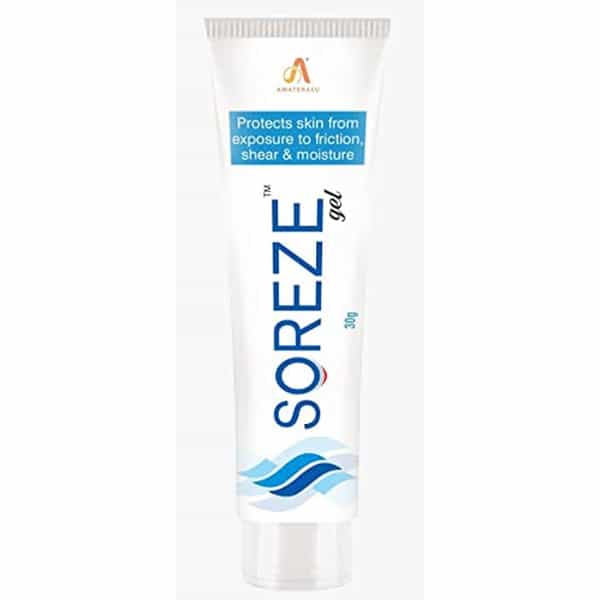 Soreze Bedsore Prevention Gel| Water Repellent Silicone Barrier Film | 30Gm (Pack Of 1)