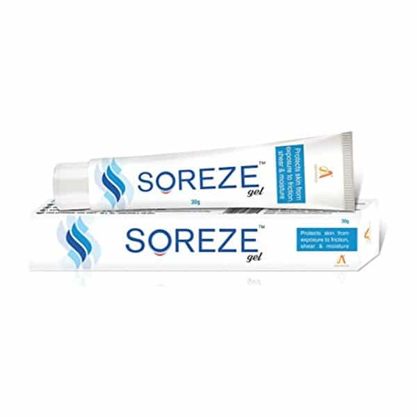 Soreze Bedsore Prevention Gel| Water Repellent Silicone Barrier Film | 30Gm (Pack Of 1)