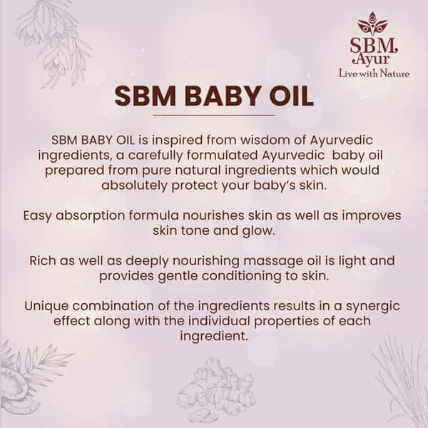 Sbm Ayur Baby Oil 100 Ml