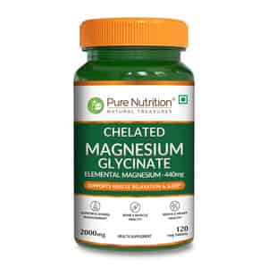 Pure Nutrition Chelated Magnesium Glycinate 2000mg - 120 Tablets