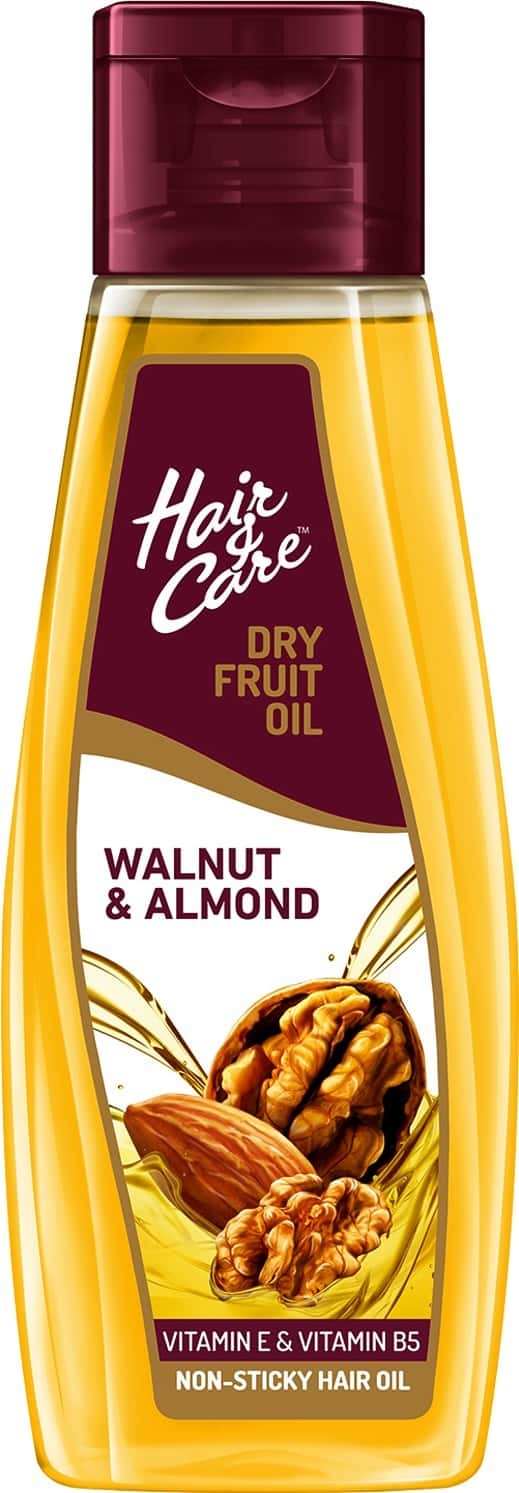 Hair & Care With Walnut & Almond Non-sticky Hair Oil 300 Ml