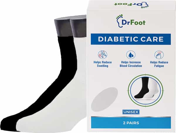 Dr Foot Diabetic Socks For Men & Women 2 Pairs