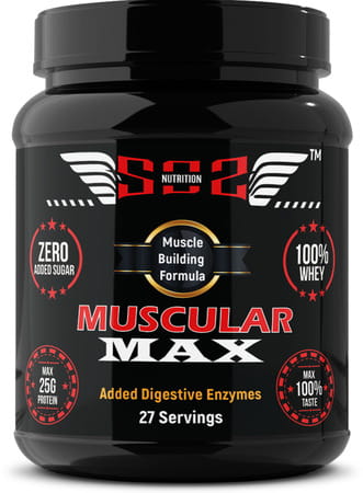 Sos Nutrition Muscular Max Men Whey Protein Chocolate Powder - 909g
