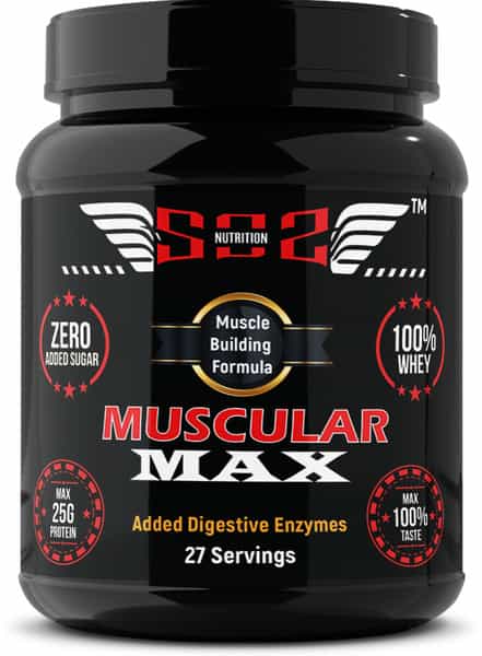 Sos Nutrition Muscular Max Men Whey Protein Chocolate Powder - 909G