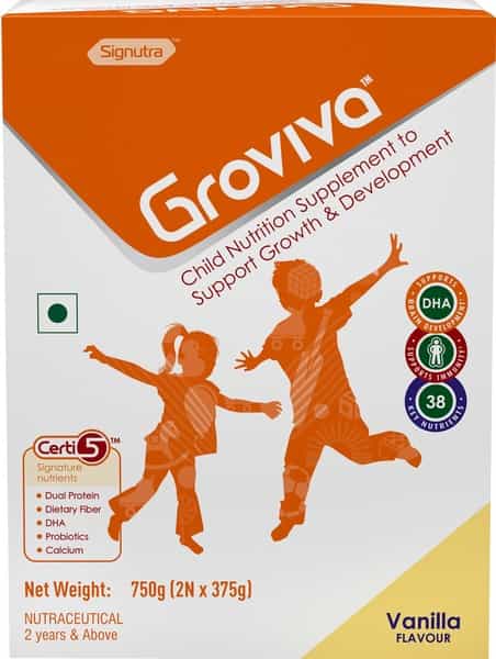 Groviva Child Nutrition Supplement Vanilla - 750 Gm