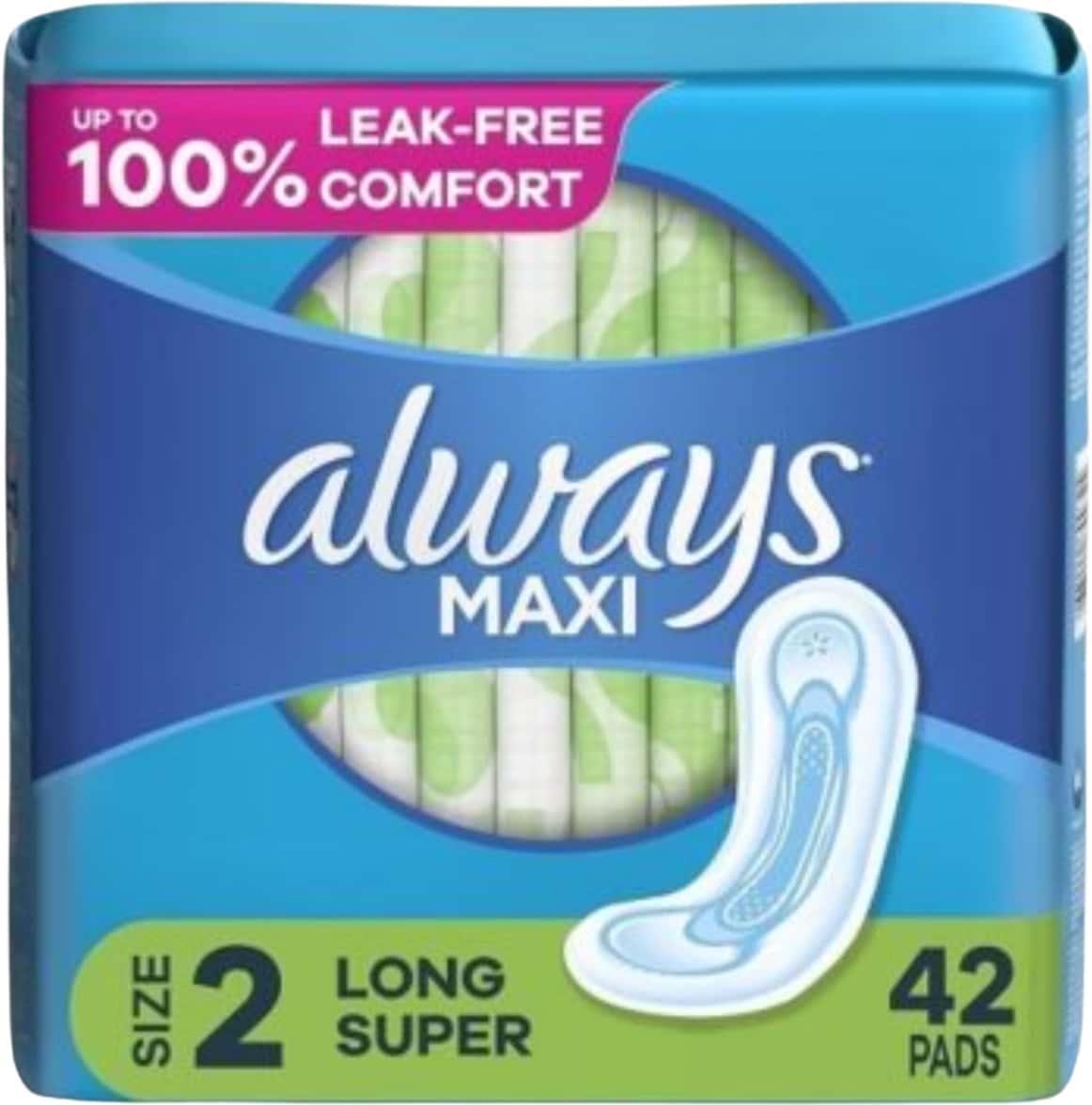 Always Maxi Pads Super With Flexi-Wings Unscented (Pack Of 42)