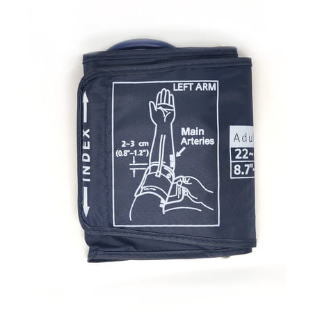 Sahyog Wellness Single Tube Long Xxl Size Bp Monitor Machine Arm Cuff (22-42 Cm) (Dark Blue)