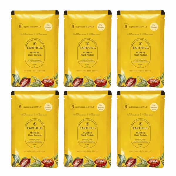Earthful Plant Protein For Stamina- Indonesian Cocoa - Large Pack | 504 Grams