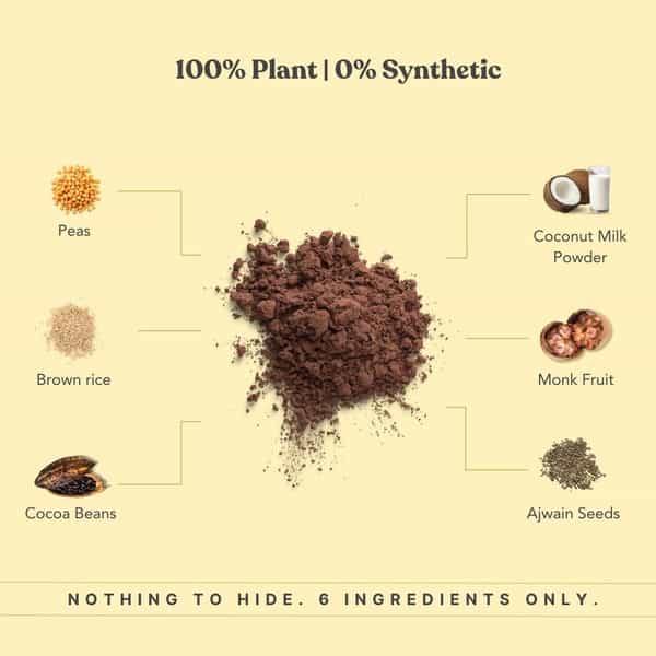 Earthful Plant Protein For Stamina- Indonesian Cocoa - Large Pack | 504 Grams