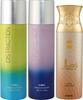 Ajmal Distraction & Persuade For Unisex & Wisal For Women Deodorants Combo Pack Of 3 (Total 600ml)