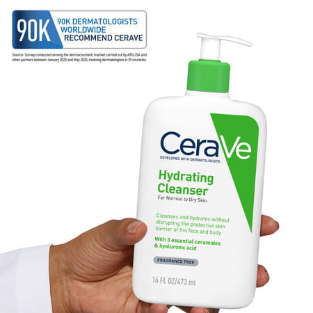 Cerave Hydrating Non-Foaming Daily Facial Cleanser For Normal To Dry Skin - 473Ml