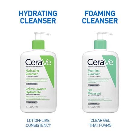 Cerave Hydrating Non-Foaming Daily Facial Cleanser For Normal To Dry Skin - 473ml