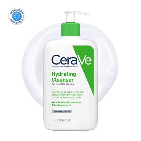 Cerave Hydrating Non-Foaming Daily Facial Cleanser For Normal To Dry Skin - 473ml
