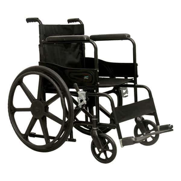 Tynor Wheelchair Standard | Black | Universal | 1 Unit