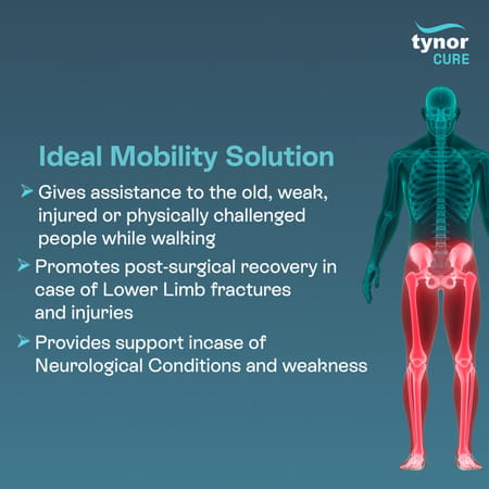 Tynor Wheelchair Standard | Black | Universal | 1 Unit
