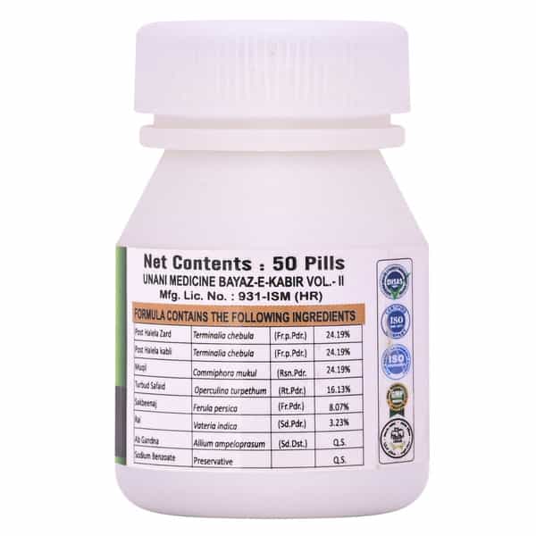 Cipzer Habb-E-Muqil 50 Pills | Ayurvedic Support For Piles (Pack Of 1)