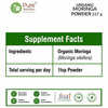 Pure Nutrition Organic Moringa Powder (Moringa Oleifera) | Usda Organic Certified - 227G