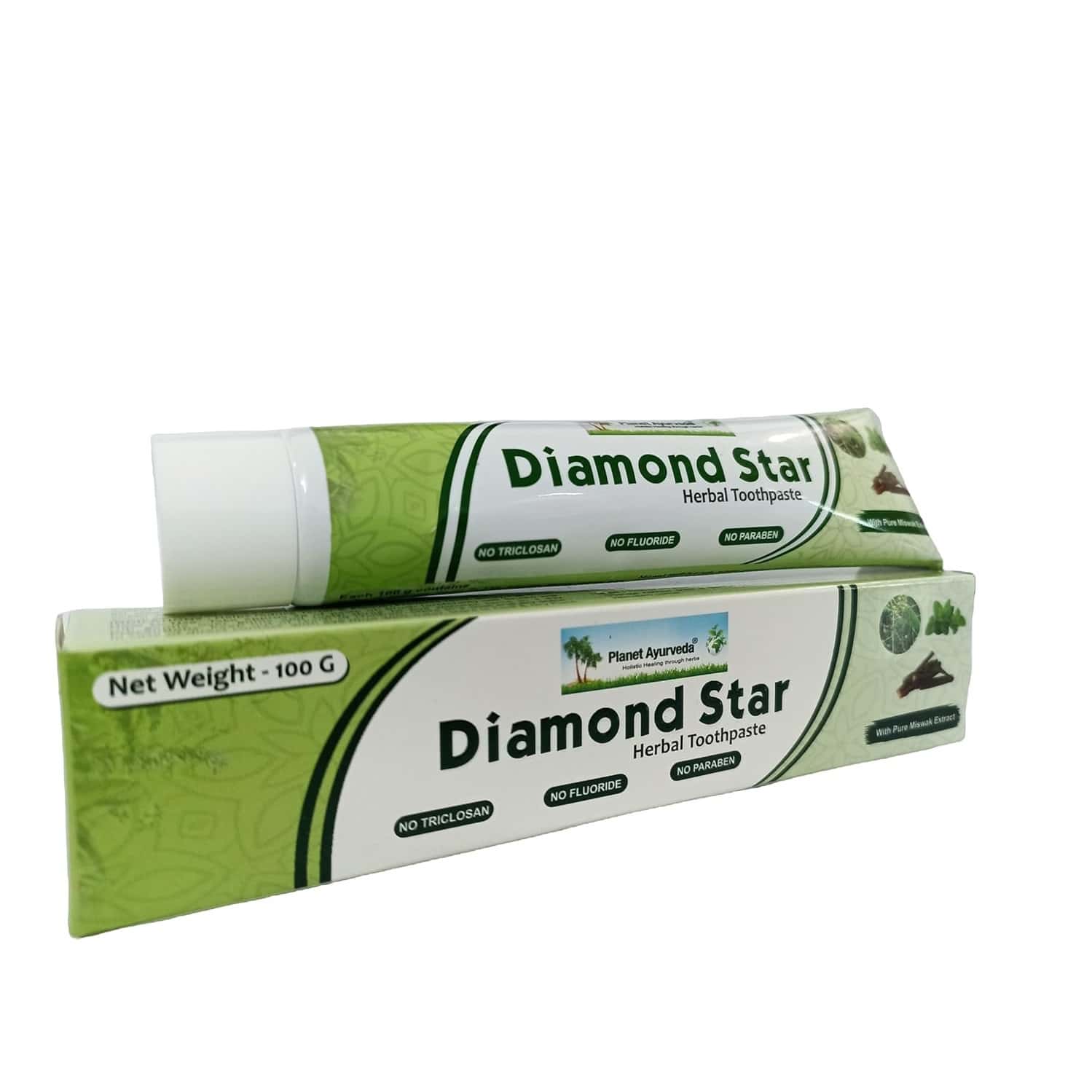 Planet Ayurveda Diamond Star Herbal Toothpaste - 100 Gm [pack Of 4]