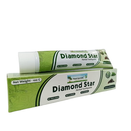 Planet Ayurveda Diamond Star Herbal Toothpaste - 100 Gm [Pack Of 4]