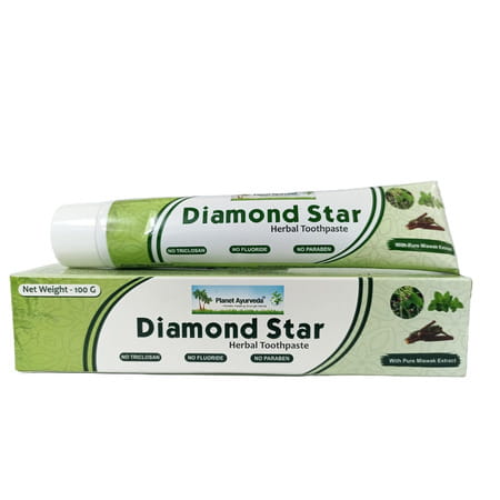 Planet Ayurveda Diamond Star Herbal Toothpaste - 100 Gm [Pack Of 4]